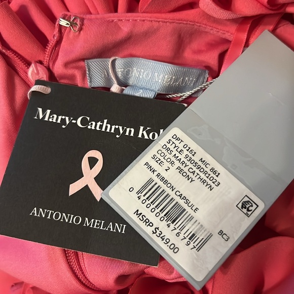 Antonio Melani Breast Cancer Awareness Capsule Mary-Cathryn Crepe Dress, Size 2 - Picture 16 of 17